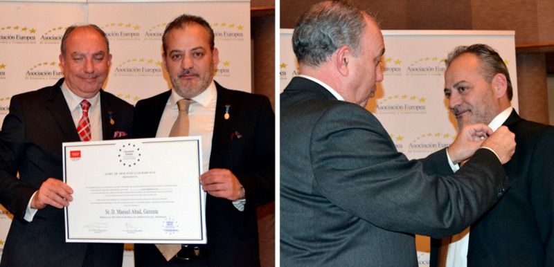 Calzados Fal recibe la medalla al merito en el trabajo otorgada por AEDEEC